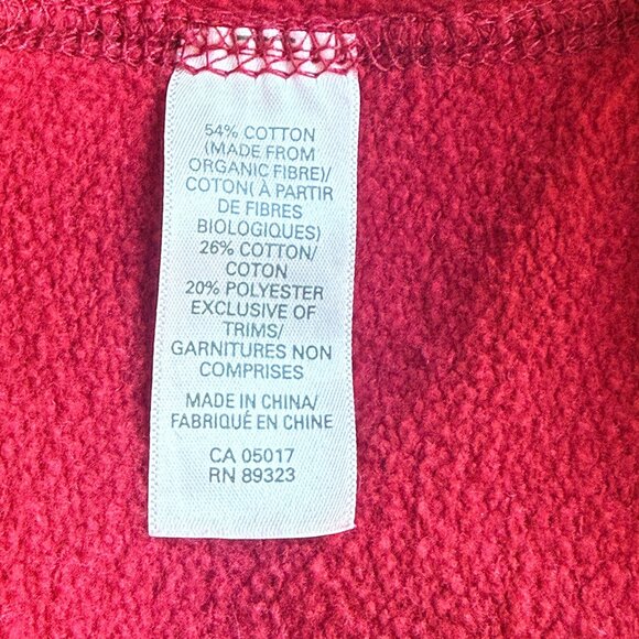 Roots Hoodie Womens L Red Cotton Zip Logo Classic Casual - Picture 10 of 14